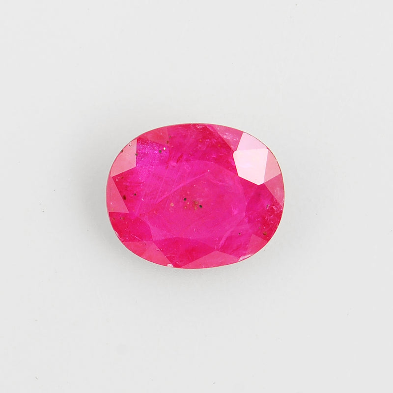 Oval Red Color Ruby Gemstone 4.52 Carat