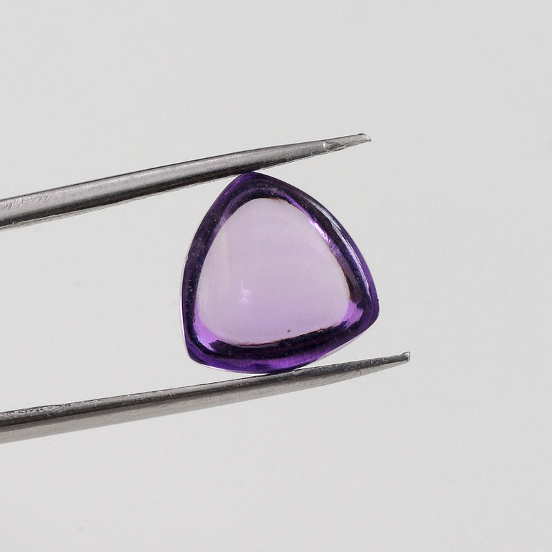 6.40 Carat Purple Color Trillion Amethyst Gemstone