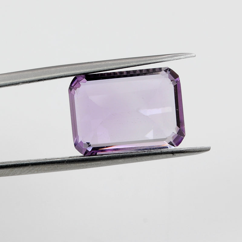 Octagon Purple Color Amethyst Gemstone 112.49 Carat