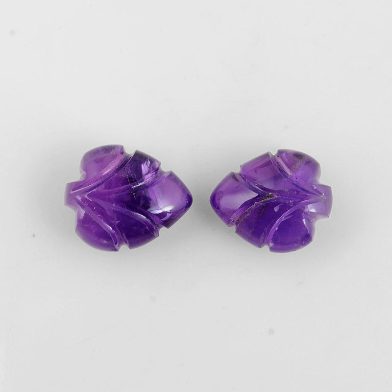 12.9 Carat Purple Color Pear Amethyst Gemstone