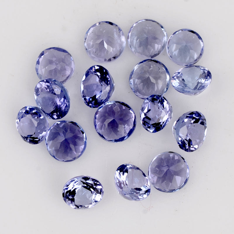 4.33 Carat Blue Color Round Tanzanite Gemstone