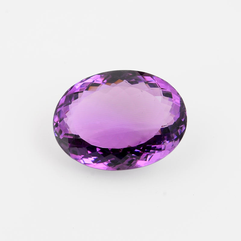 Oval Purple Color Amethyst Gemstone 44.59 Carat