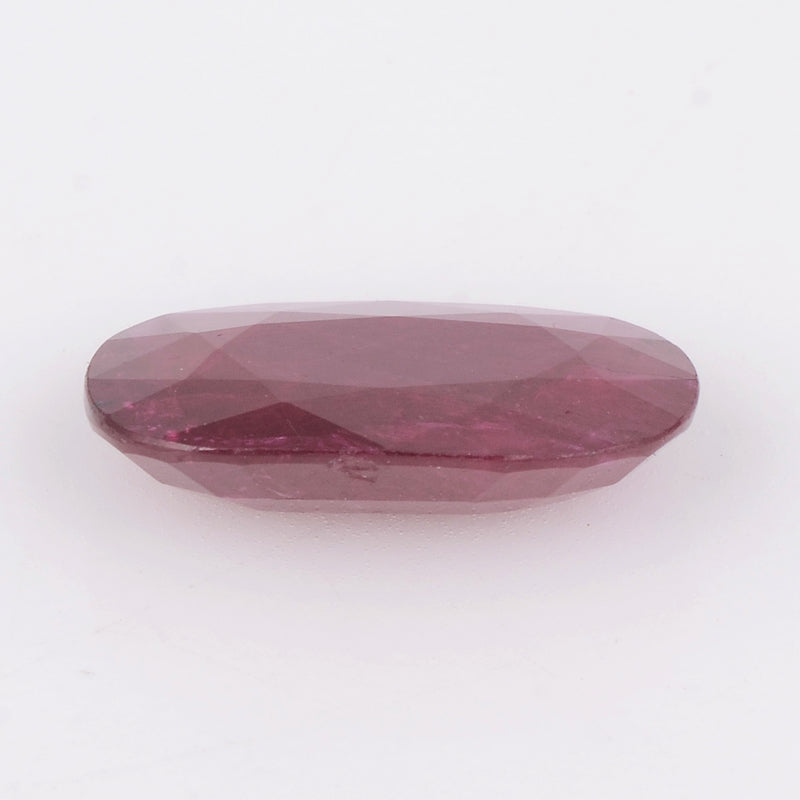 1 pcs Ruby  - 6.46 ct - Oval - Red - Transparent