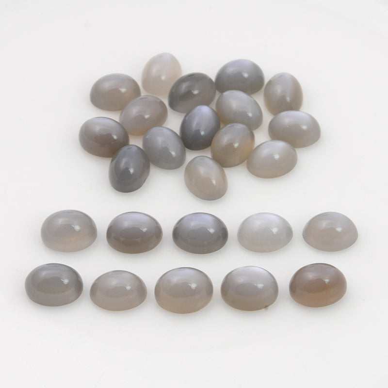 38.1 Carat Gray Color Oval Moon Stone Gemstone