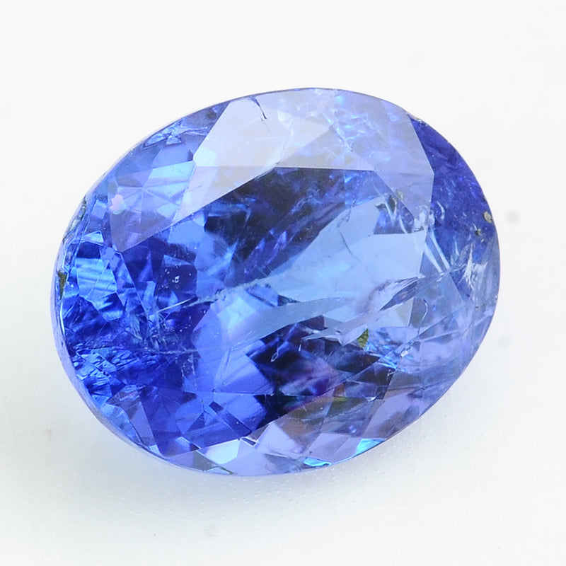 1 pcs Tanzanite  - 3.97 ct - Oval - Blue - Transparent