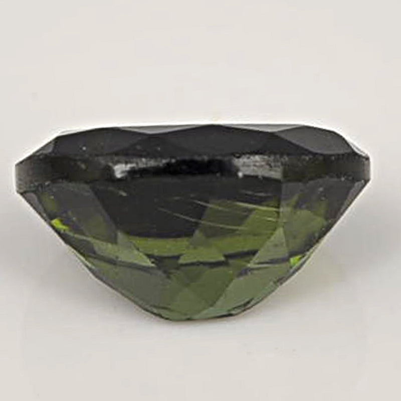 2.84 Carat Green Color Oval Tourmaline Gemstone