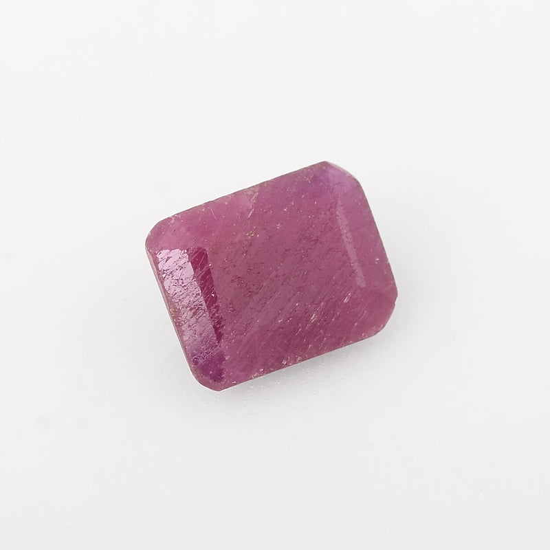 Octagon Red Color Ruby Gemstone 3.00 Carat