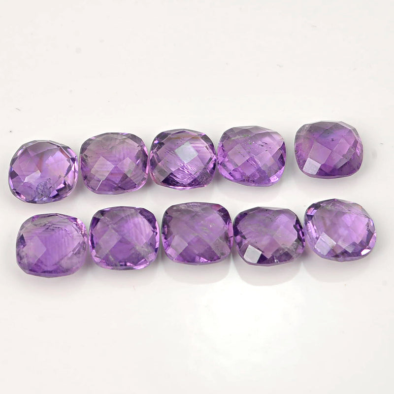 27.80 Carat Purple Color Cushion Amethyst Gemstone