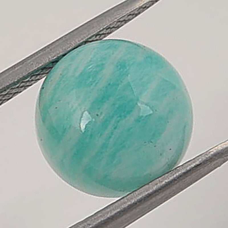 4.15 Carat Green Color Round Amazonite Gemstone