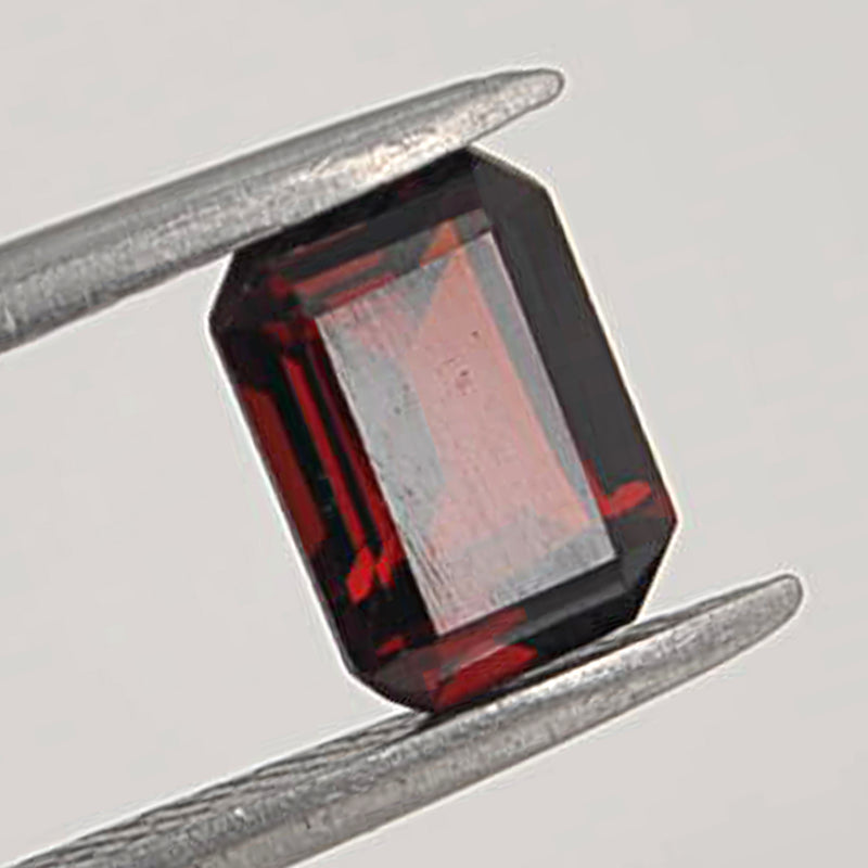 6.17 Carat Red Color Octagon Garnet Gemstone