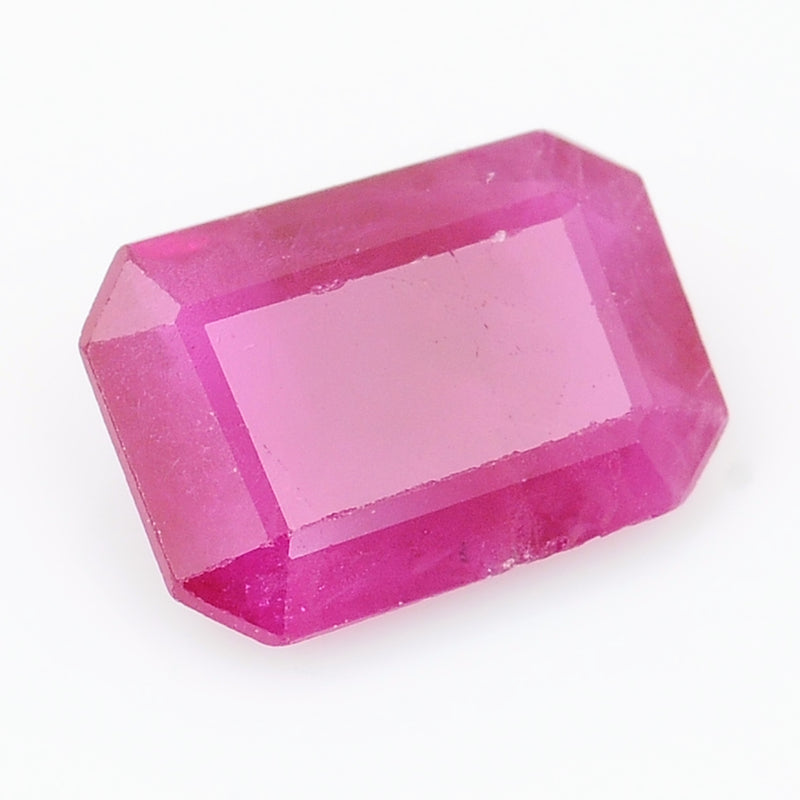 1 pcs Ruby  - 0.91 ct - Octagon - Red