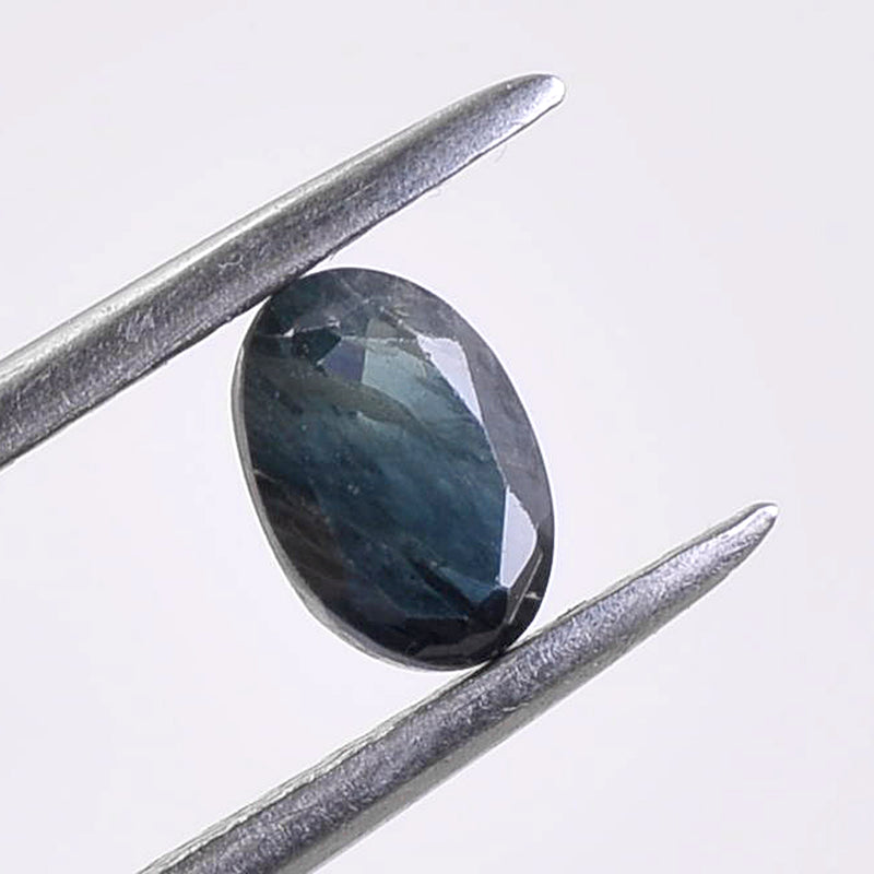 24.60 Carat Blue Color Oval Sapphire Gemstone