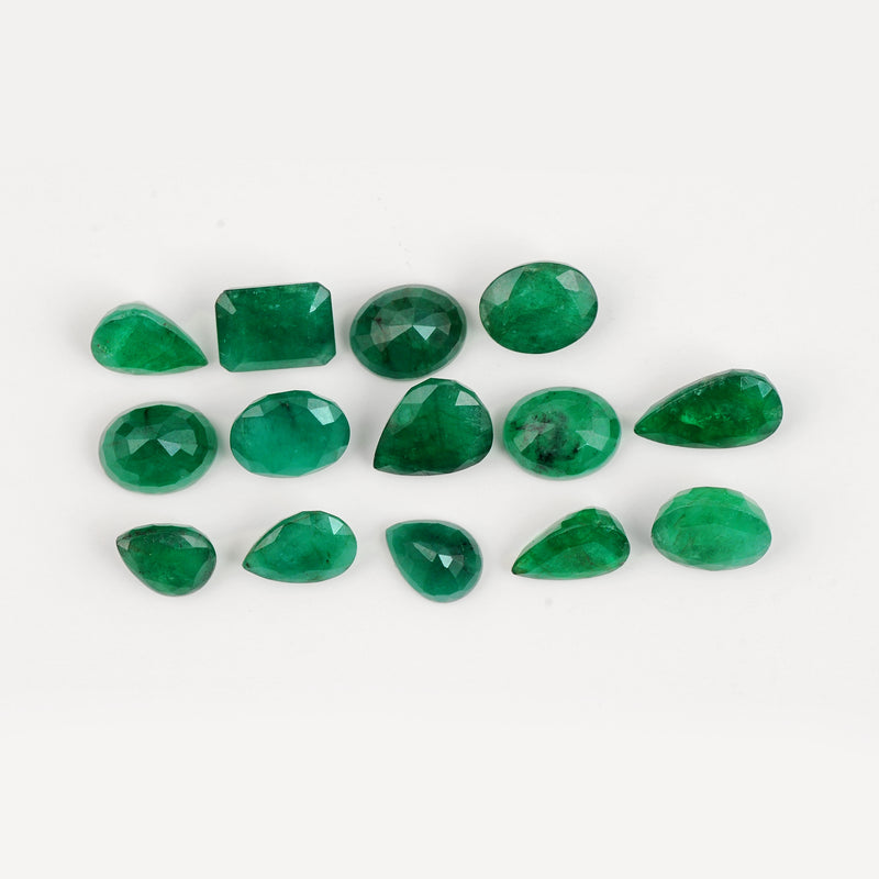 38 pcs Emerald  - 88.94 ct - Mix Shape - Green
