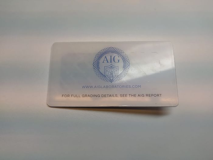 Round J - P Color Diamond 2.46 Carat - AIG Certified