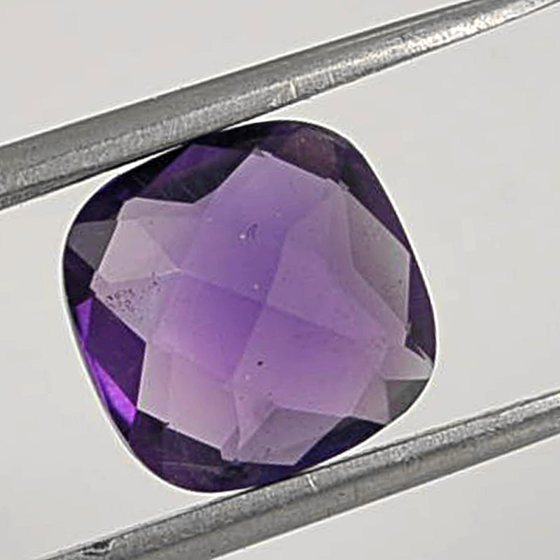 11.40 Carat Purple Color Cushion Amethyst Gemstone