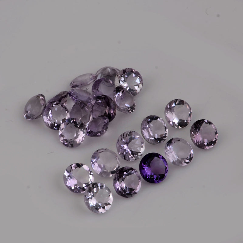75.72 Carat Round Purple Amethyst Gemstone