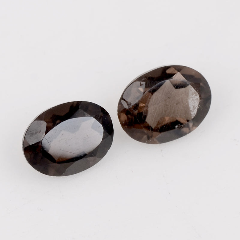 2.2 Carat Brown Color Oval Smoky Quartz Gemstone