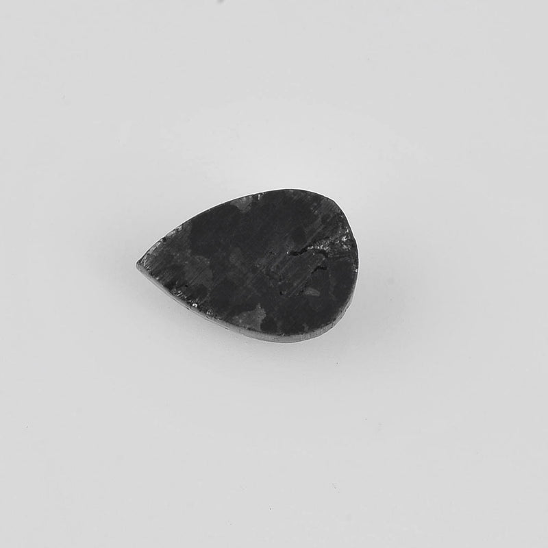 6.24 Carat Rose Cut Pear Fancy Black Diamond-AIG Certified