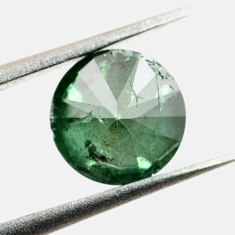 Round Fancy Green Color Diamond 0.52 Carat - ALGT Certified