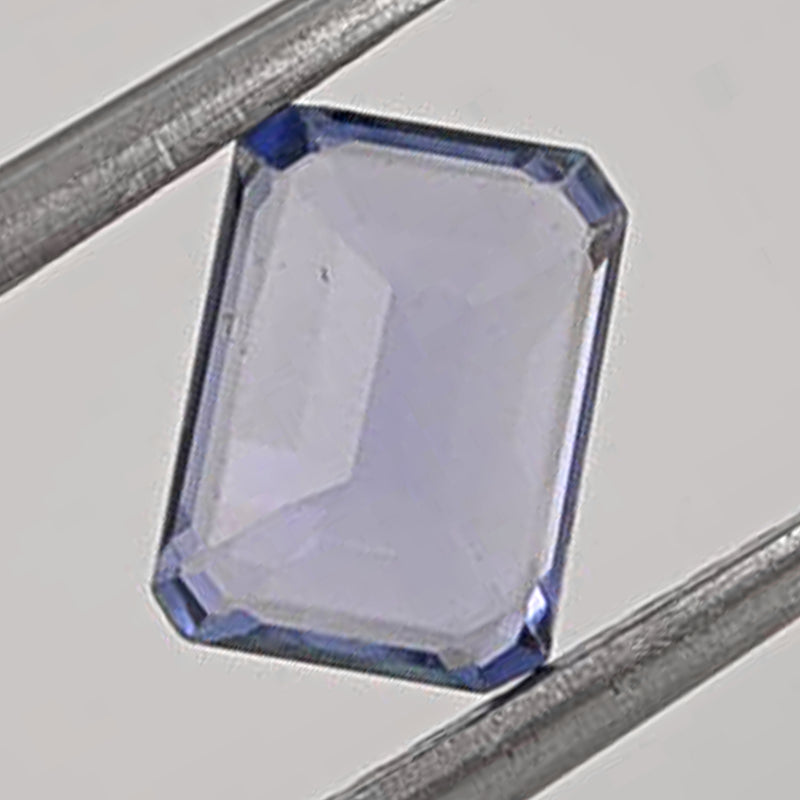 1.07 Carat Bluish Violet Color Octagon Tanzanite-IGI Certified