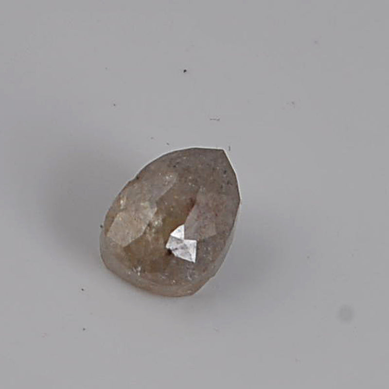 1.34 Carat Rose Cut Pear Brown Diamond