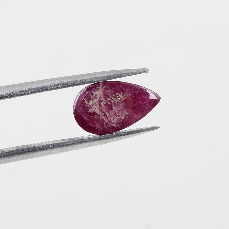 1 pcs Ruby  - 1.45 ct - Pear - Red