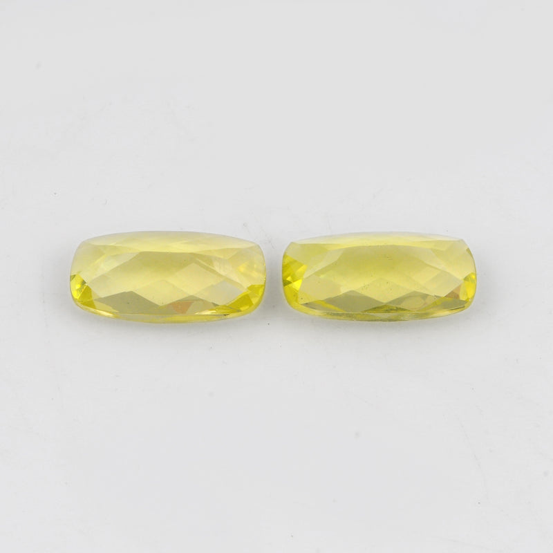 12.85 Carat Yellow Color Octagon Lemon Quartz Gemstone