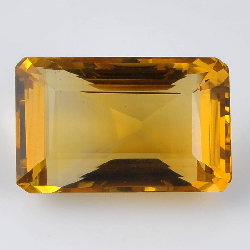 77.15 Carat Emerald Yellow Citrine Quartz Gemstone