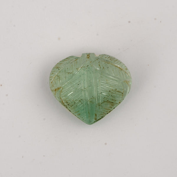 1 pcs Emerald  - 13.65 ct - Heart - Green