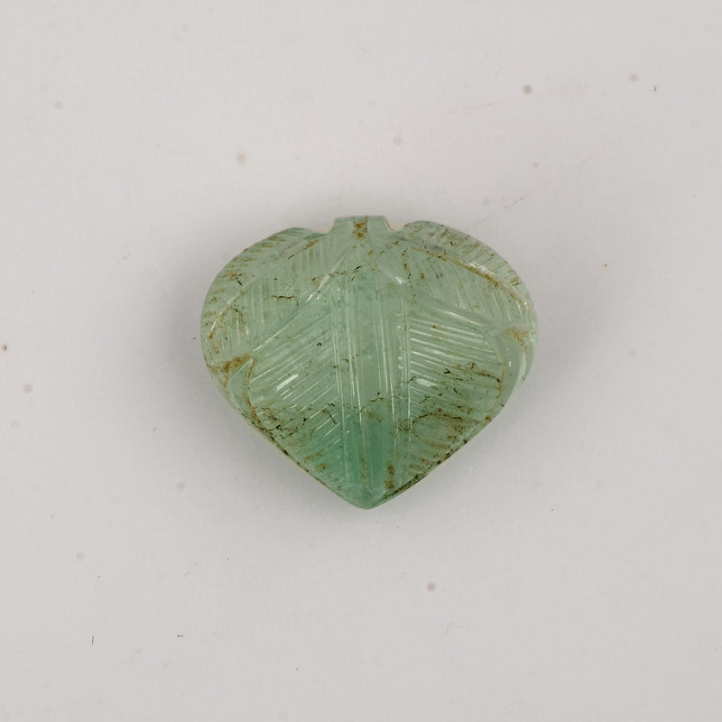 1 pcs Emerald  - 13.65 ct - Heart - Green