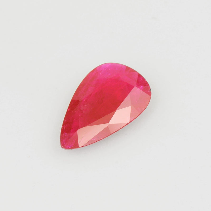 Pear Red Color Ruby Gemstone 4.23 Carat