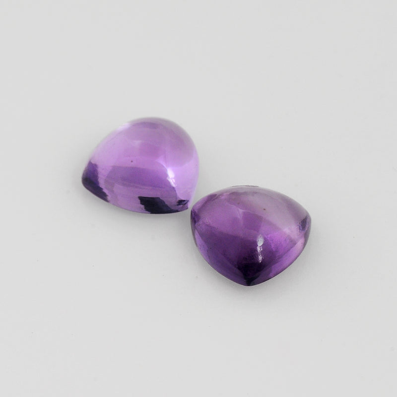 6.40 Carat Purple Color Trillion Amethyst Gemstone