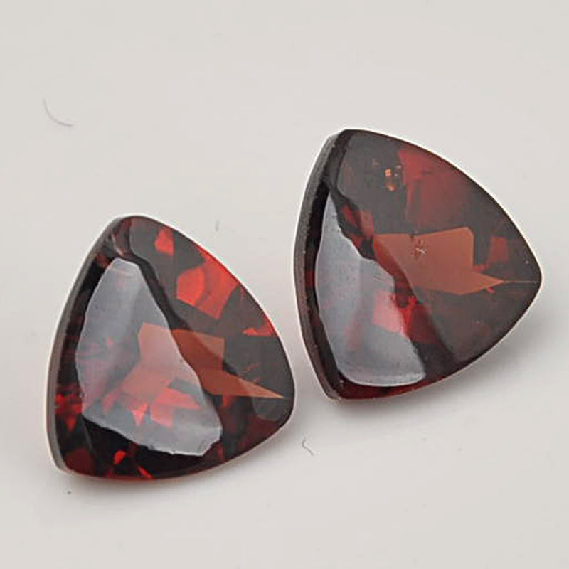 7.64 Carat Red Color Trillion Garnet Gemstone