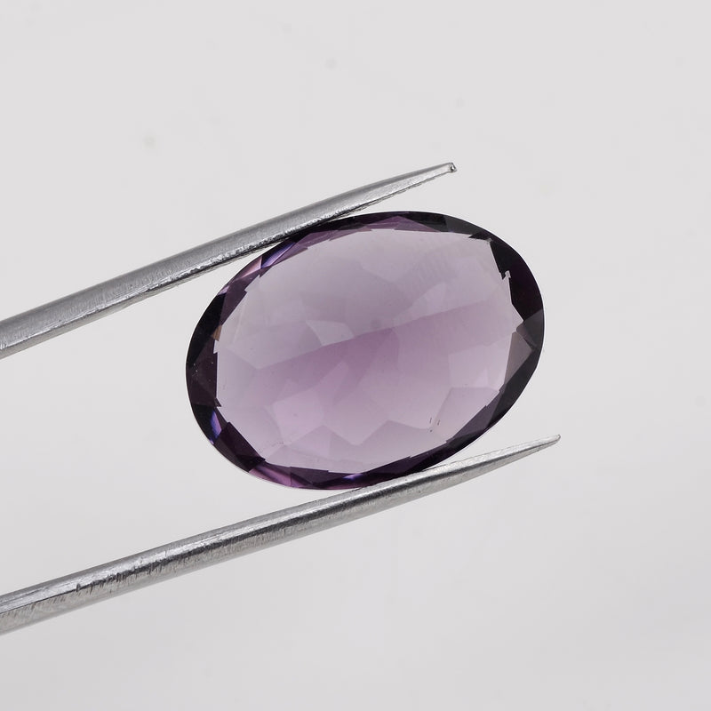 1 pcs Amethyst  - 11.7 ct - Oval - Purple