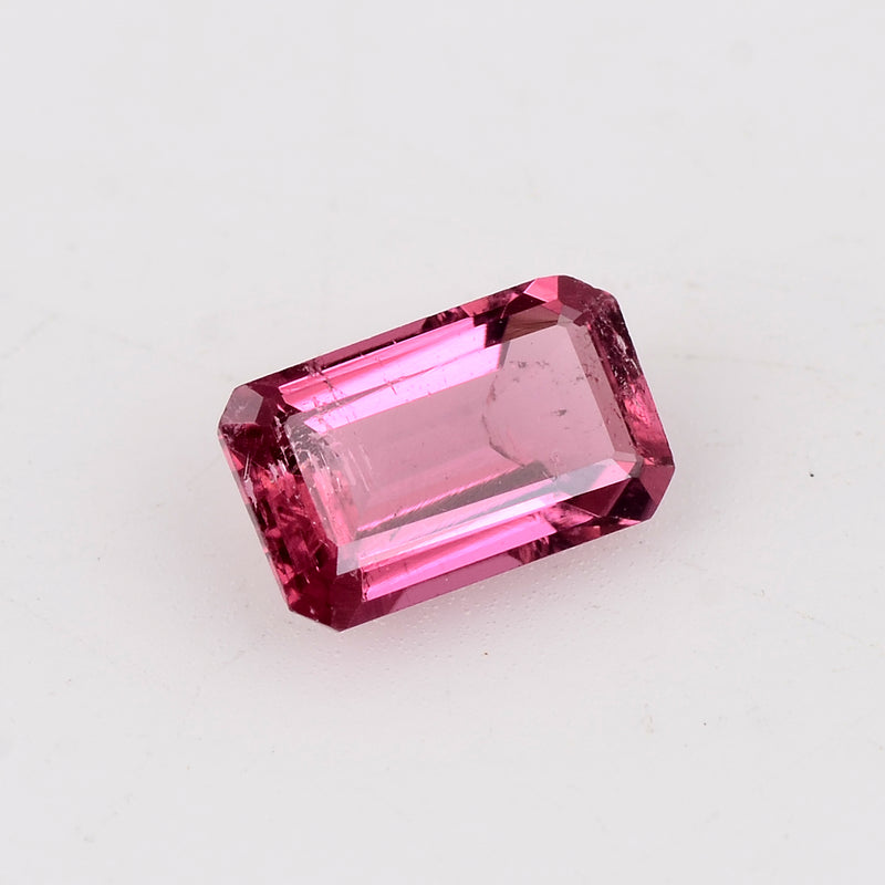 0.98 Carat Pink Color Octagon Tourmaline Gemstone