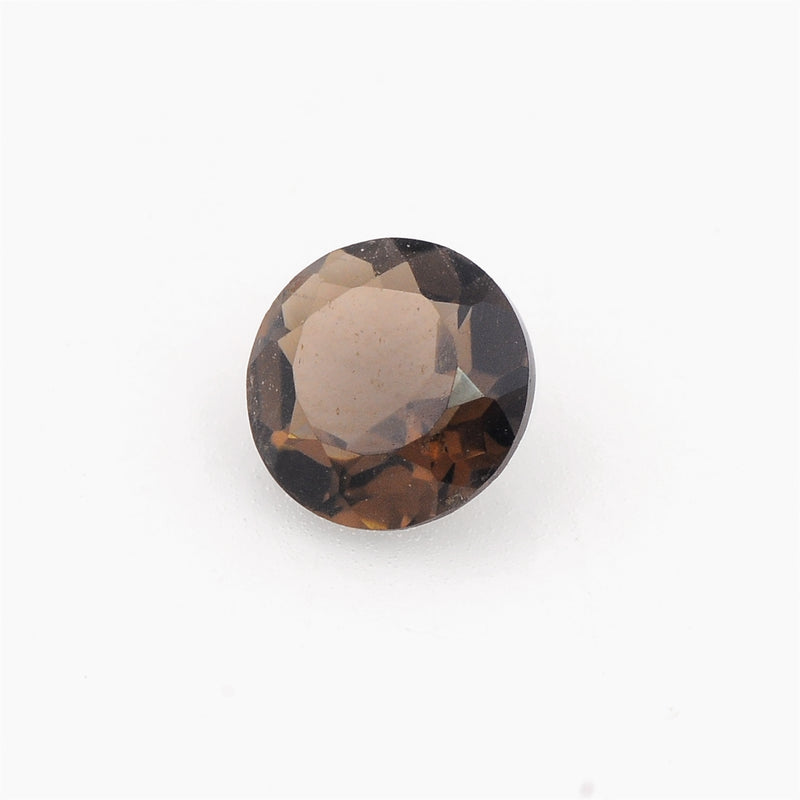 0.67 Carat Brown Color Round Smoky Quartz Gemstone