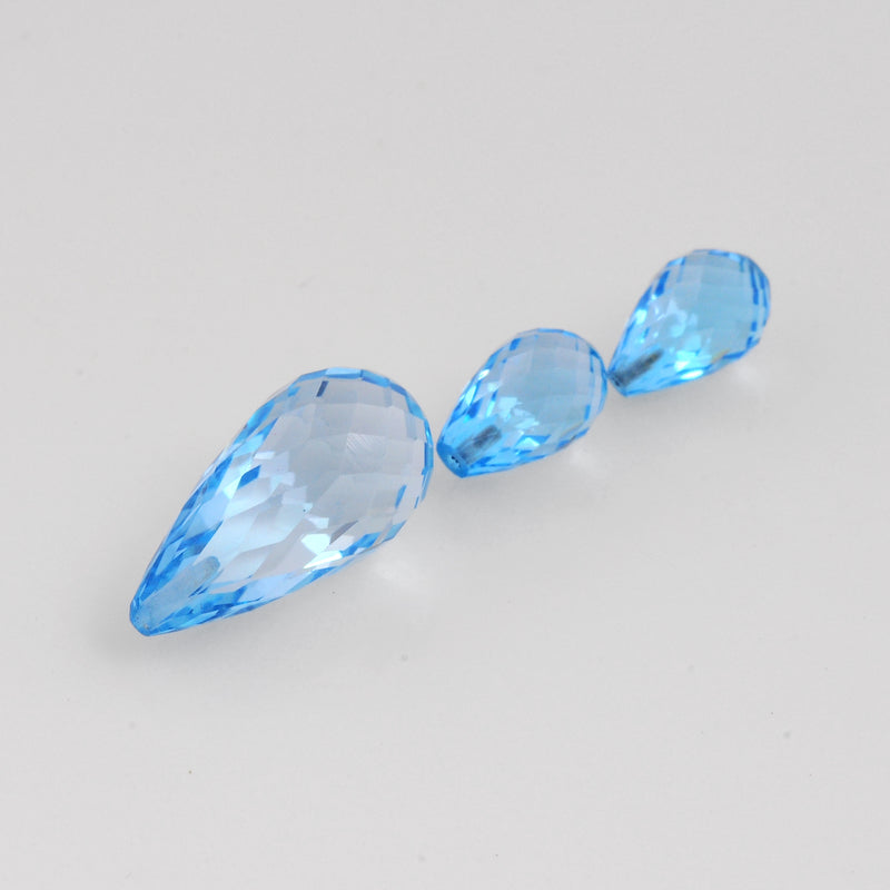 11.50 Carat Blue Color Drops Topaz Gemstone