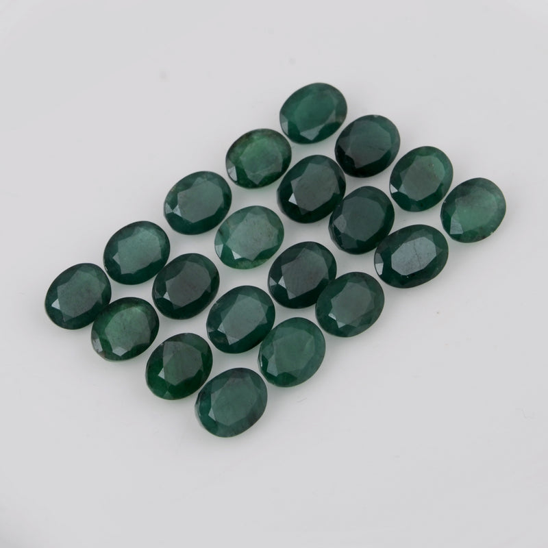 36.5 Carat Oval Green Emerald Gemstone