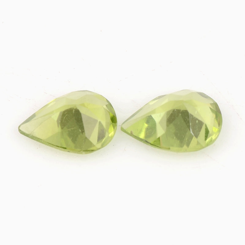 5.60 Carat Green Color Pear Peridot Gemstone