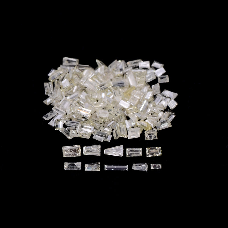 Tapered Baguette White Color Diamond 4.30 Carat