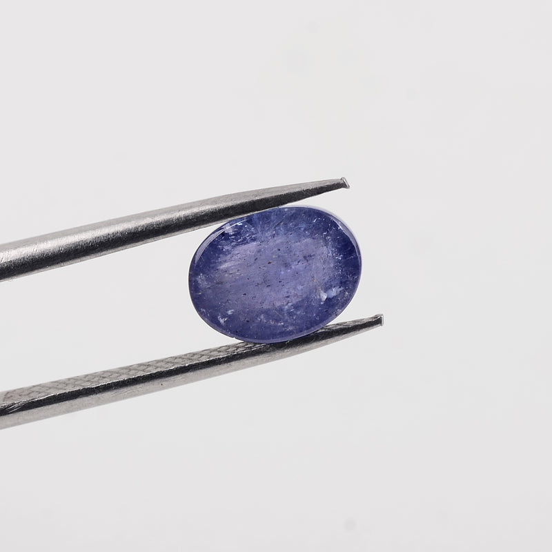 Oval Cabochon Blue Color Tanzanite Gemstone 7.87 Carat
