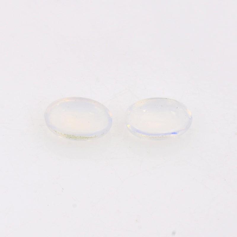 Oval White Color Opal Gemstone 0.80 Carat
