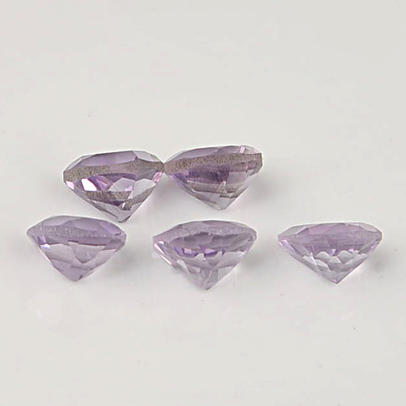 3.35 Carat Purple Color Heart Amethyst Gemstone