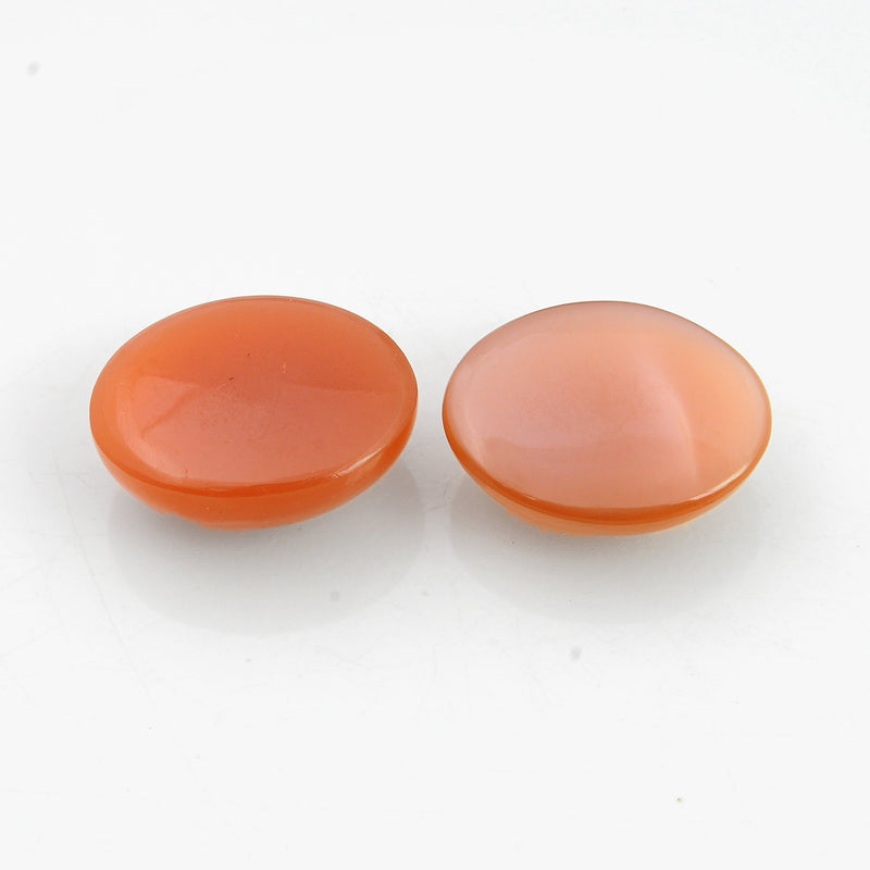 19.2 Carat Orange Color Oval Moonstone Gemstone