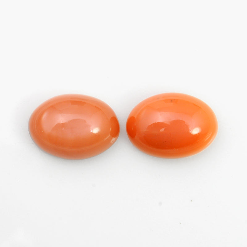 24.94 Carat Orange Color Oval Moonstone Gemstone