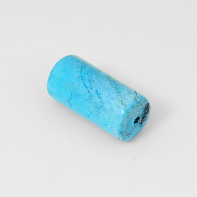 Tube Blue Color Turquoise Gemstone 19.94 Carat