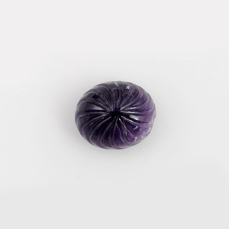 6.53 Carat Purple Color Oval Amethyst Gemstone