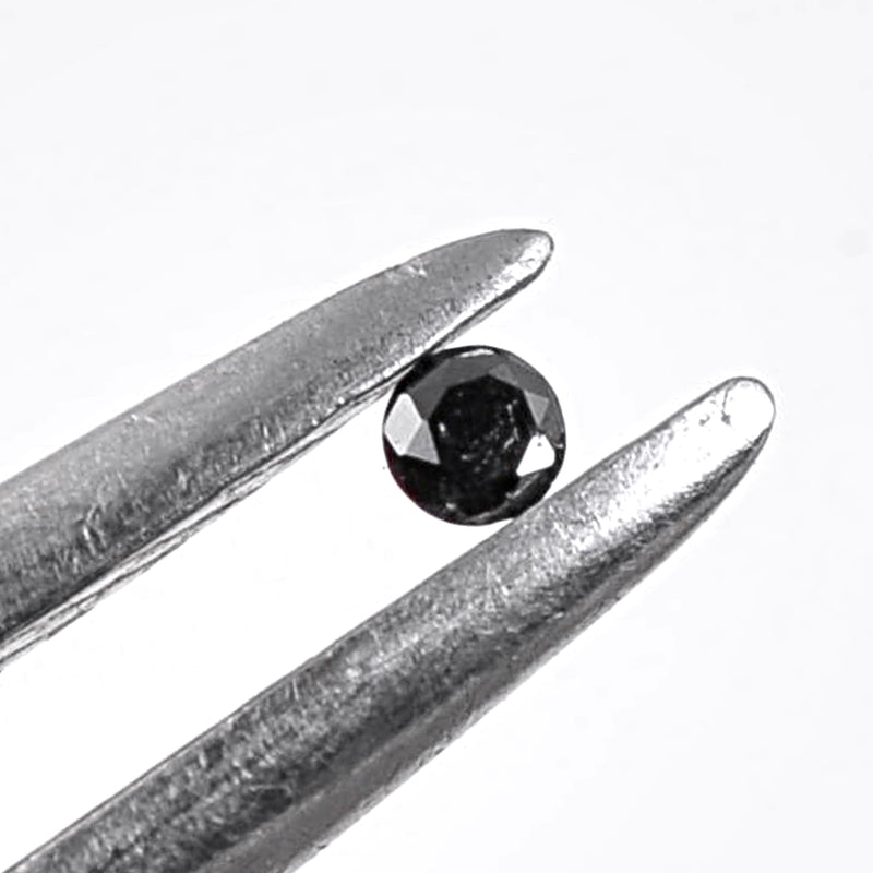 5.91 Carat Brilliant Round Fancy Black Diamonds-AIG Certified