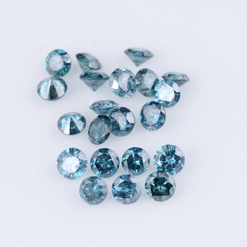 4.42 Carat Fancy Round Blue Diamond
