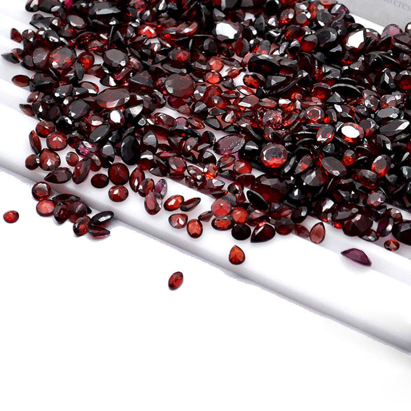 100 Carat Red Color Mix Shape Garnet Gemstone